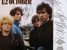 U2   *AUTOGRAPHED  October  ALBUM*   BONO  *  THE EDGE
