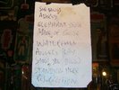 RARE STONE ROSES SETLIST ian brown oasis VINYL signed