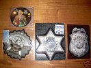 THE POLICE, RARE BADGE SHAPE SINGLES & INTERVIEW (STING