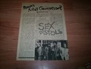 SEX PISTOLS GROUP SIGNED VERY RARE EARLY MAGAZINE PAGE