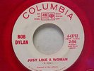 BOB DYLAN JUST LIKE A WOMAN RED VINYL US PR0M0 0NLY 7