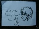 Michael Jackson - Personal Signed Drawing Of A Child