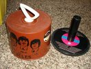 Beatles Original Disk Go 45 Record Carrying Case BROWN
