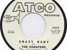 Nor Soul 45 - COASTERS - ATCO 45 CRAZY BABY  - NM Promo