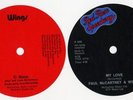 BEATLES McCARTNEY  RARE UNUSED CUSTOM APPLE 45 LABELS