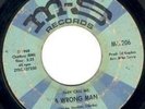 TONY CLARKE - A WRONG MAN / PEPPERMINT HARRIS  R&B, 60s