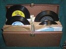 Square Dance Records, 45 RPM w/carrying case 86 total