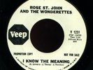 NORTHERN SOUL 45- ROSE ST JOHN & WONDERETTES