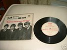 RARE BEATLES FAN CLUB CHRISTMAS FLEXI DECEMBER 1964 P/S