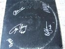 Signed ACDC AC DC Back in Black Vintage LP Album w/ COA