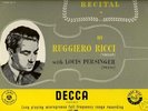 RUGGIERO RICCI. A PAGANINI RECITAL. Decca. U.K.