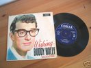 Wishing Buddy Holly 45 Record  FEP2067 Recording First