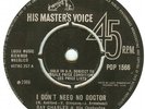 northern 7''-UK HMV-RAY CHARLES-I DON'T NEED NO DOCTOR
