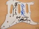 TRAVELING WILBURYS autographed GUITAR PICK GAURD