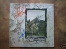 Led Zeppelin 4 Fully Signed Autographed Page Plant