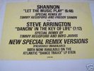 SHANNON LET THE MUSIC PLAY 1983 PROMO SPECIAL REMIX 12