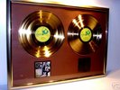 Pink Floyd goldene XL Schallplatte Vinyl gold Record