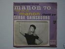 GAINSBOURG TRES RARE BOF Manon 70 - 45 T