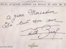 VINYL 33 TOURS/.PIAF-SARAPO./1963/DEDICACE/AUTOGRAPHE