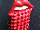 Rolling Stones enamel pin badge SPIKY TONGUE 1994