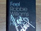TAKE THAT - ROBBIE WILLIAMS SIGNED FRAMED 'FEEL' BOOK