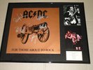 AC/DC Signed All 5 Members Angus About To Rock LP Frame