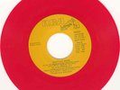 ELVIS PRESLEY  D.J. 45 RECORD RED VINYL GUITAR MAN