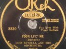 LUIS RUSSELL Poor L'il Me OKEH 8830 HOT JAZZ 78RPM