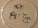 LED ZEPPELIN autographed signed DRUM SKIN w/COA