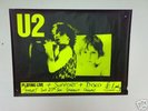 U2 Boy tour poster 74x100cm Black on Fluorescent yellow
