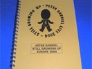 PETER GABRIEL, Band & Crew Tour Itinerary 2004.