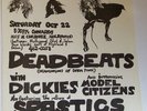 DICKIES DEADBEATS SPASTICS original 1977 Concert Flyer