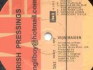 IRON MAIDEN -  IRISH PRESS - KILLERS LP - 1981