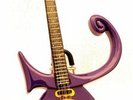 PRINCE MINIATURE PURPLE SYMBOL GUITAR PLANET EARTH O2