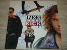 Signed INXS Vintage Kick LP Album x6 & COA w/ HUTCHENCE