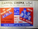 ROLLING STONES 1964 gig / tour flyer ORIGINAL & MINT