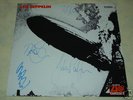 Signed Led Zeppelin I 1st Debut LP Album x4 COA BONHAM