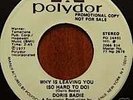 DORIS BADIE | WHY IS LEAVING YOU | RARE SOUL 45