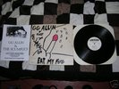 GG ALLIN EMF LP RARE Original Hand Drawn Cover KBD Punk