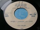 ROCKABILLY BOPPER 45 LOU MILLET on EKKO 1024 DJ PROMO