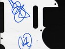 LED ZEPPELIN GUITAR PICK GUARD ROBERT JIM SIGNED W/COA
