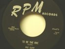 PAT CUPP To Be One/Long Gone Daddy 45 RPM Rockabilly