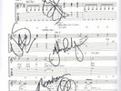 LED ZEPPELIN BREAKDOWN SHEET MUSIC FULLY SIGNED W/COA
