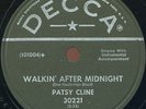 COUNTRY 78 PATSY CLINE Walkin After Midnight DECCA
