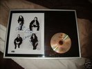 signed metallica photo/album presentation black album