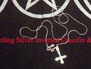 COVEN Jinx STERLING INVERTED CRUCIFIX Necklace Record +