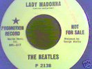 Beatles PROMO Lady Madonna w/Picture Sleeve