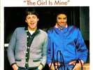 SIGNED PAUL McCARTNEY & MICHAEL JACKSON SINGLE BEATLES