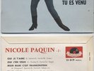 NICOLE PAQUIN FRENCH EP MON MARIE C'EST FRANKENSTEIN