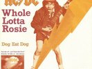 VERY RARE AC/DC with inlay   45 RPM WHOLE LOTTA ROSIE